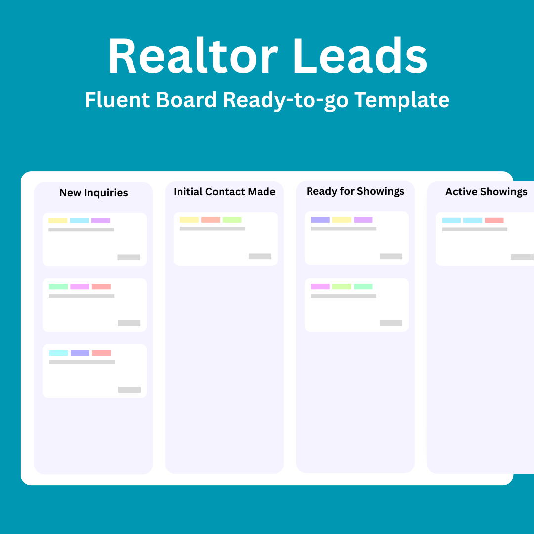 Realtor Client Pipeline Fluent Board Template